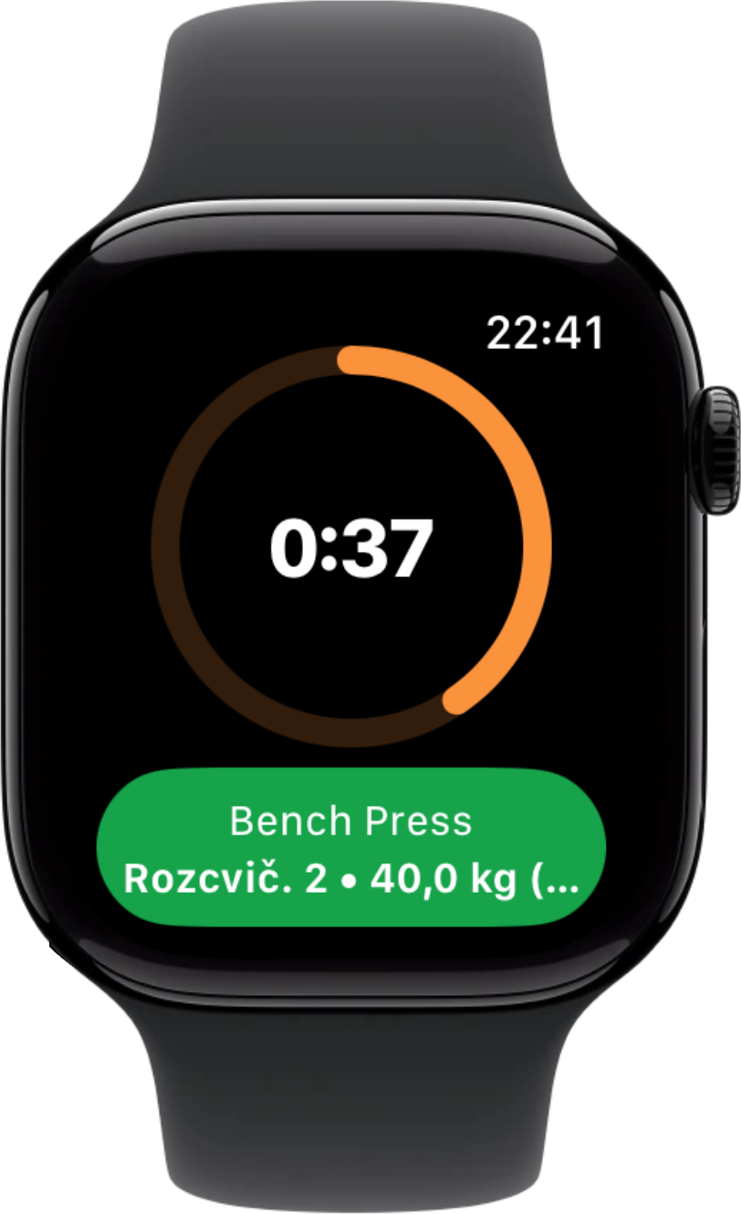 Rest timer s varováním