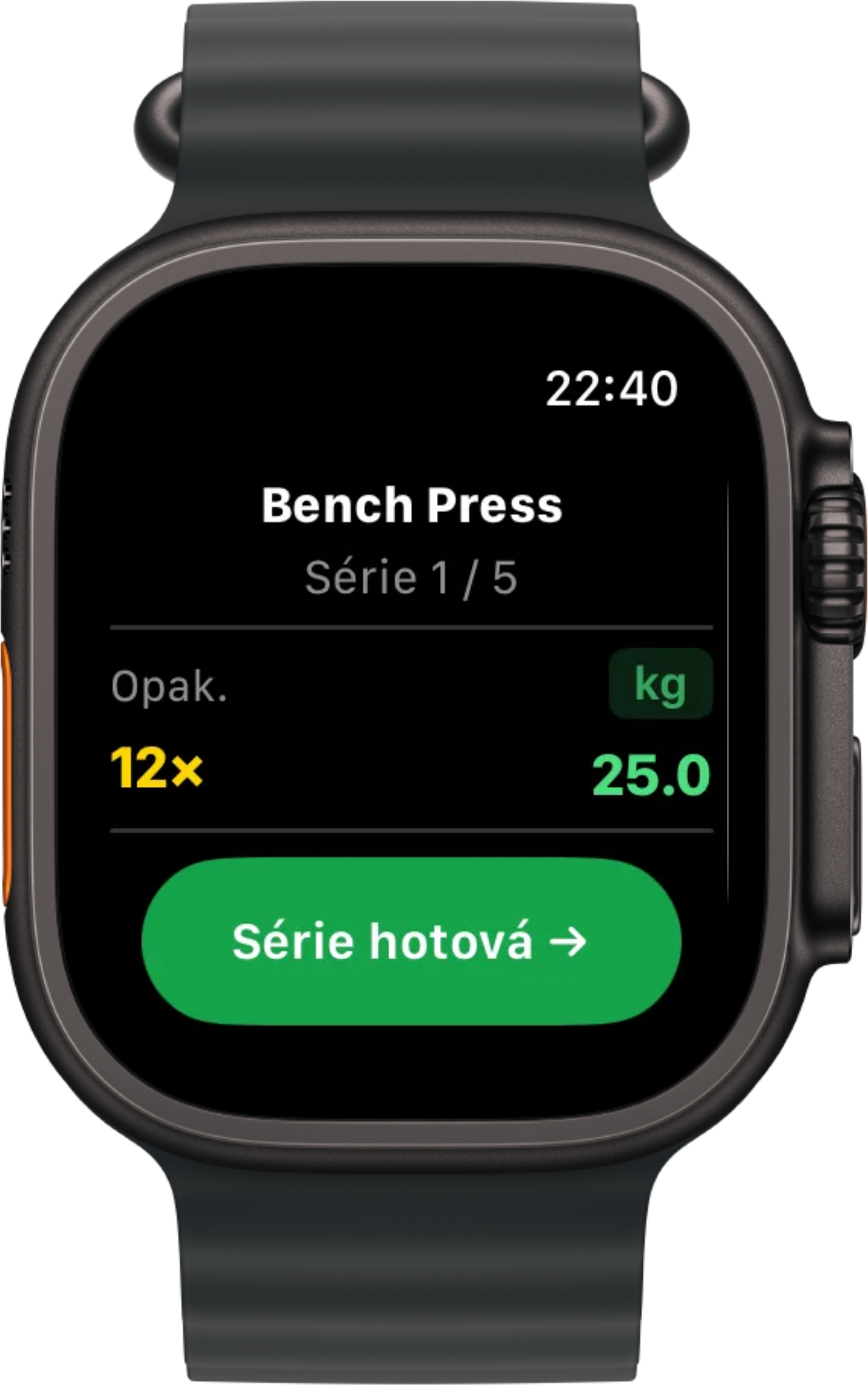 Aktivní cvik na Apple Watch Ultra