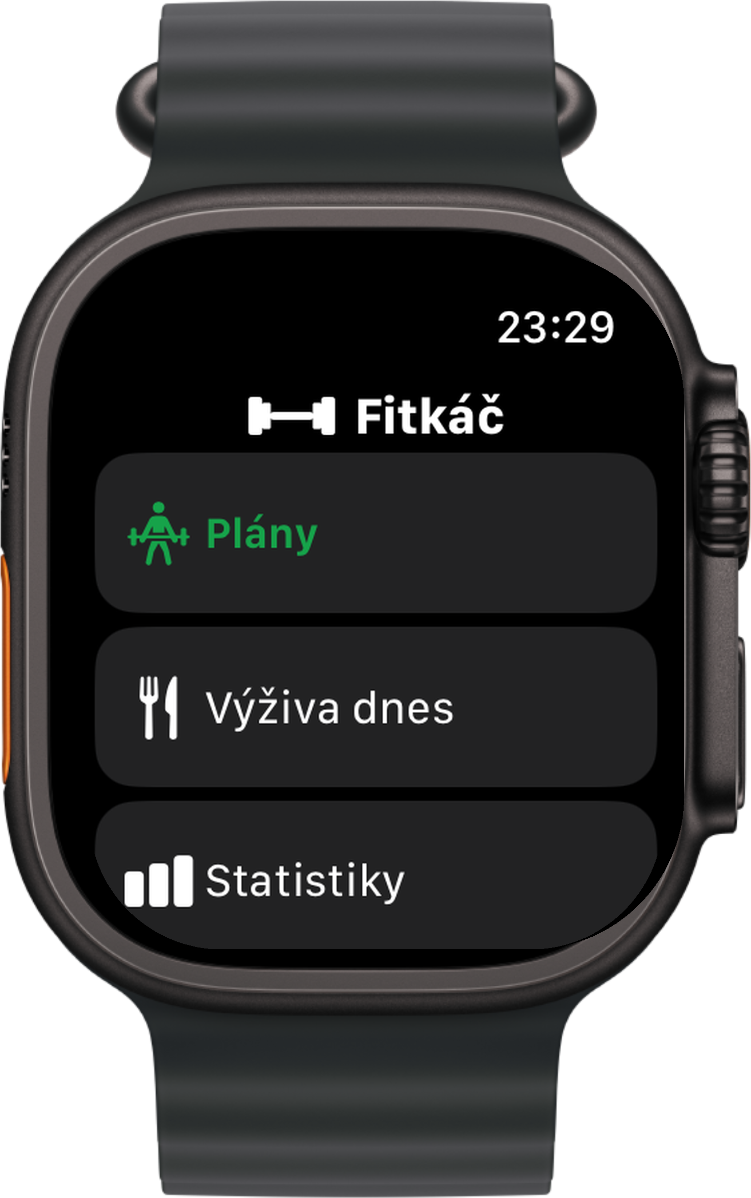 Dashboard hodinek — plány, výživa, statistiky