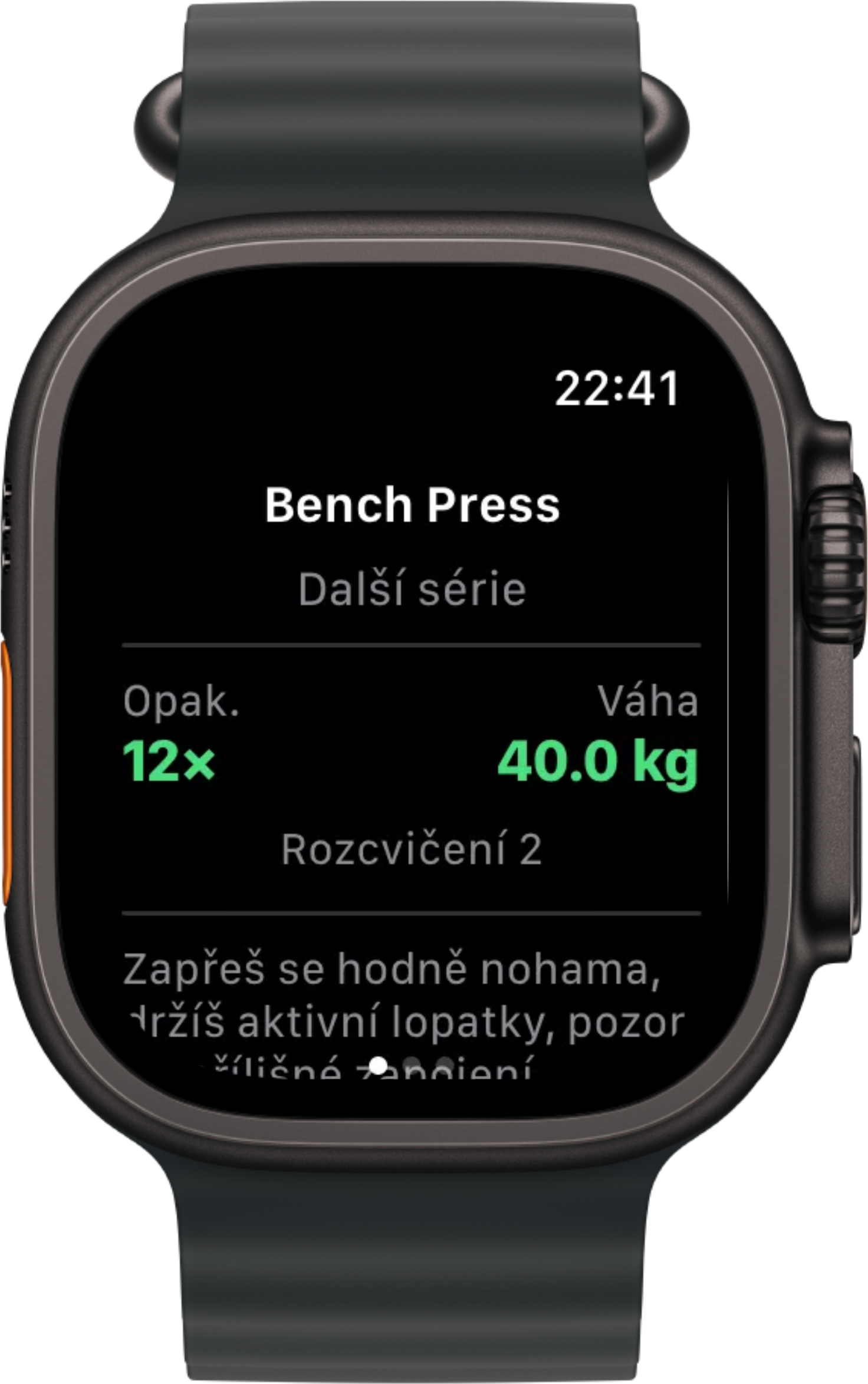 Detail další série s technickou poznámkou