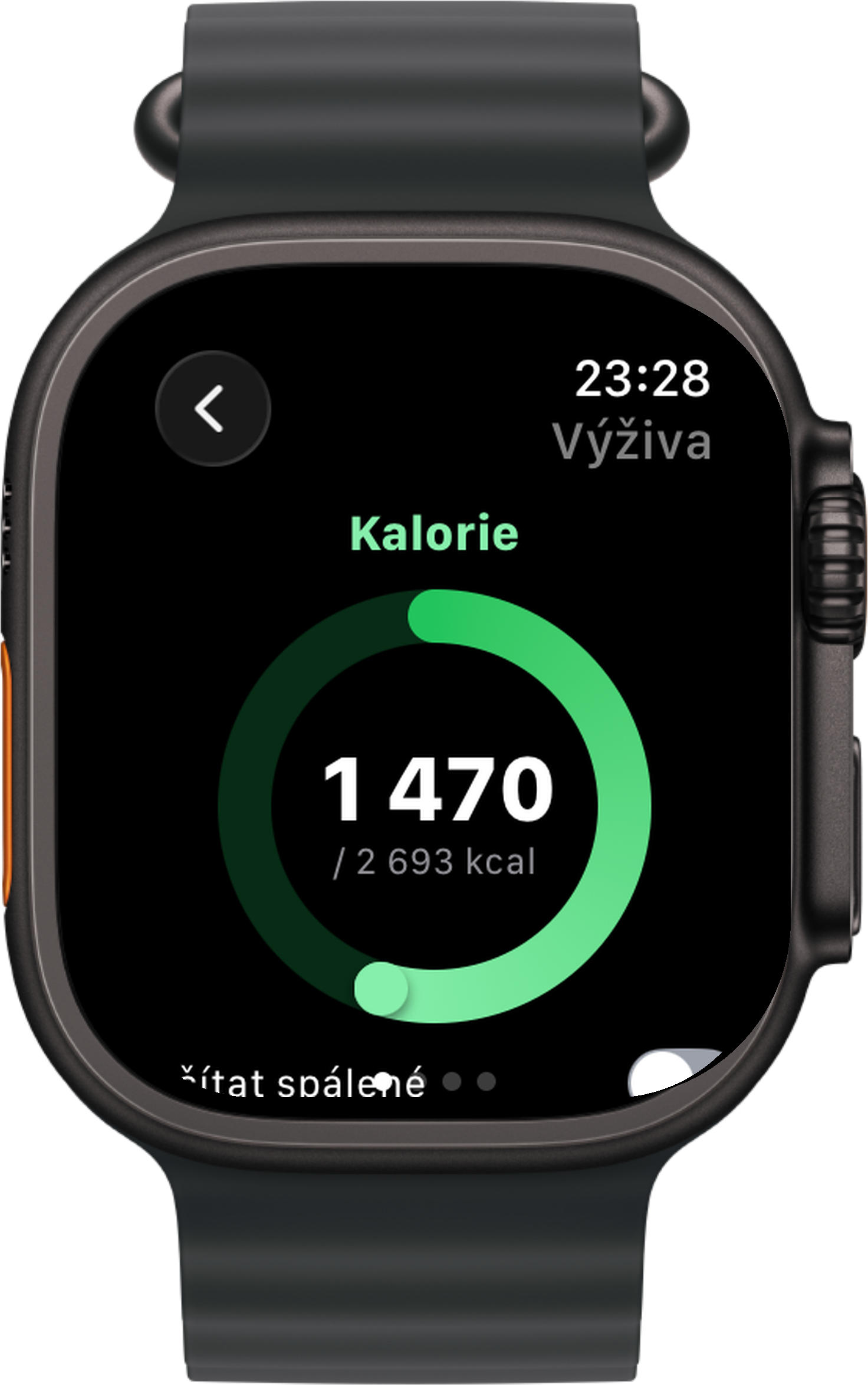 Kroužky výživy na Apple Watch